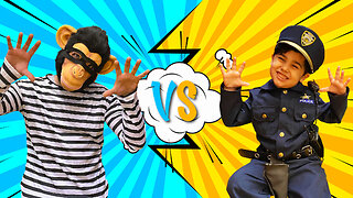 Little Lionel vs. Monkey Thief in a Sky-High Getaway!"