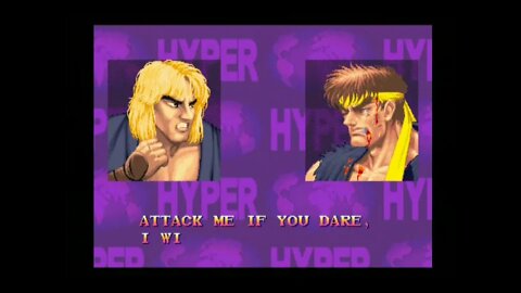 Hyper Street Fighter 2 AI Nerf (PS2) - Ken (Champ/Dash) - Hardest - No Continues