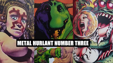 Metal Hurlant #3 -July 1975- Illustrated Sci-Fi Fantasy Comic Art by Moebius Corben Gal