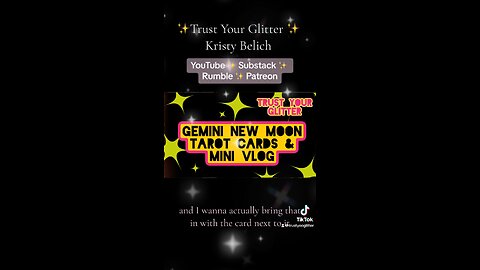 GEMINI NEW MOON TAROT | Trust Your Glitter Clips