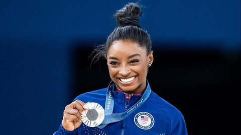 Simone Biles wins silver in women's gymnastics floor final