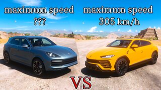Lamborghini Urus vs Porsche Cayenne Turbo | Forza Horizon 5