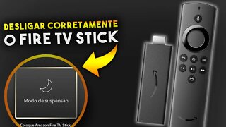 Como DESLIGAR CORRETAMENTE O FIRE TV STICK da AMAZON