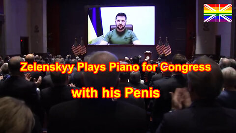 Zelenskyy Plays Piano for Congress with his Penis