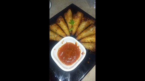 Chicken cone samosa