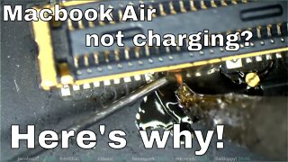 Macbook Air Magsafe charging circuit walkthrough and repair