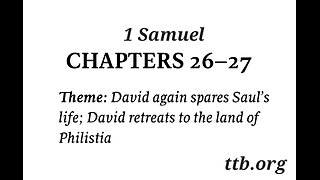 1 Samuel Chapter 26-27 (Bible Study)