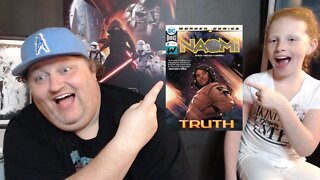 Comic book reviews with the Kids ! We review book 2 of Naomi. Does she still like it?