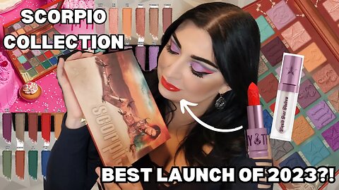 Jeffree Star Cosmetics Scorpio Palette + Shiny Trap Lipstick Review and Demo THE BEST OF 2023!!!