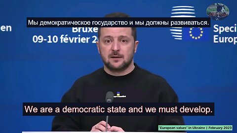 Zelensky is living in "Projections" while talking about "Values"! (He's using MSMedia standards)