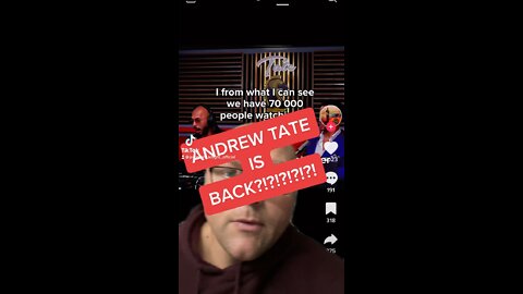 ANDREW TATE IS BACK?!?!?!