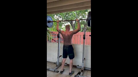 Barbell Overhead Press 135lbs/ 61.2kg