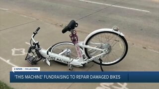 This Machine fundraising to repair damaged bikes