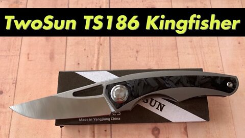 TwoSun TS 186 Kingfisher M390 blade Mazwan Mokhtar design/includes disassembly/ Hail to the King !!