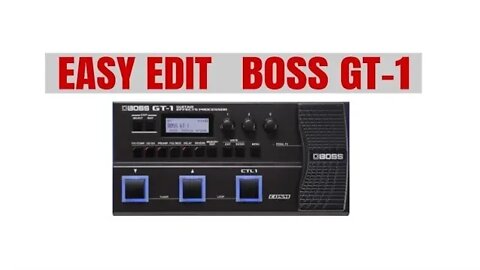 Teste Easy Edit Pedaleira Boss GT-1