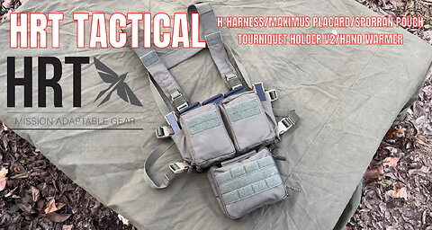HRT TACTICAL CHEST RIG H-Harness/Maximus Placard/Tourniquet Holder/Sporran Hanger Pounch/Hand Warmer