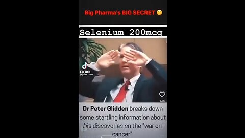 The big pharma cancer scam and the Selenium Solution