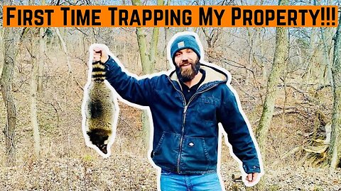 FIRST time TRAPPING on my PROPERTY!!!