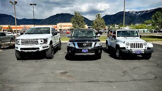 New arrivals! 2018 Jeep Wrangler, 2020 Nissan Armada, and 2018 Ford F-150