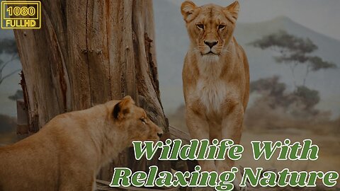 African wildlife with Relaxing Nature- Beautiful Wildlife Animals - Relaxing Music for Stress Relief