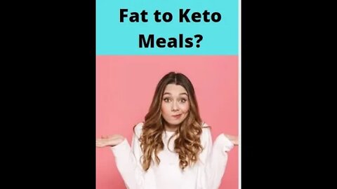 HOW do I ADD healthy fat to keto meals? | Top healthy fat tip is at the end. #shorts