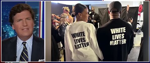 (mirror) Kanye West & WLM shirts --- Tucker Carlson FULL interview (part 1 & 2)