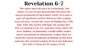 Rev. 6-7 We are in the last days of the religions of men as they have Saul to Paul conversions.