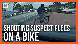 Shooting Suspect Flees from Police on Highway... on a Bike