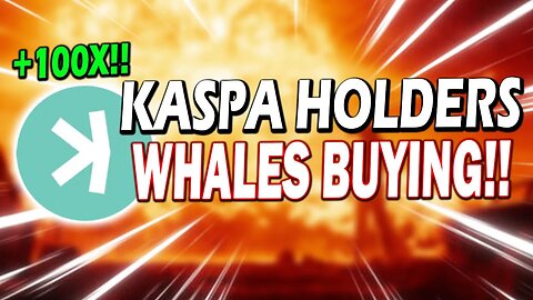 KASPA HOLDERS!! WHALE BUYS $7,000,000 BAG OF KASPA!! THIS IS JUST THE BEGINNING!!