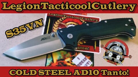 Cold Steel AD10 Tanto!!! @Timbo437 @MyBadd Adventures #coldsteel #edc #bushcraft #tanto