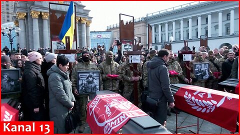 Ukraine buries four volunteer fighters killed on Russian soil