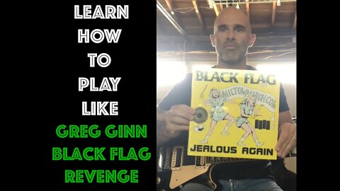 How To Play Revenge by Black Flag/Greg Ginn on Guitar Lesson!