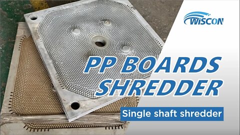 Single Shaft Shredder for PP Boards - PP Shredder - PP Granulator