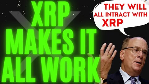 BlackRock CEO ACCIDENTALLY Calls For A New "International Currency" & References XRP In Doing So!!