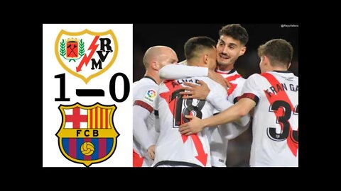 ملخص مباراة برشلونة ضد رايو فاييكانو 1-0 |خسارة برشلونة في الدوري الإسباني