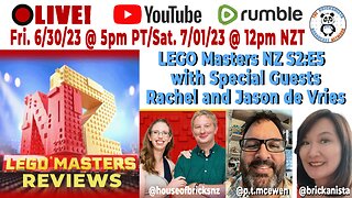 LEGO Masters New Zealand Season 2 Episode 5 with Special Guests Rachel and Jason de Vries!