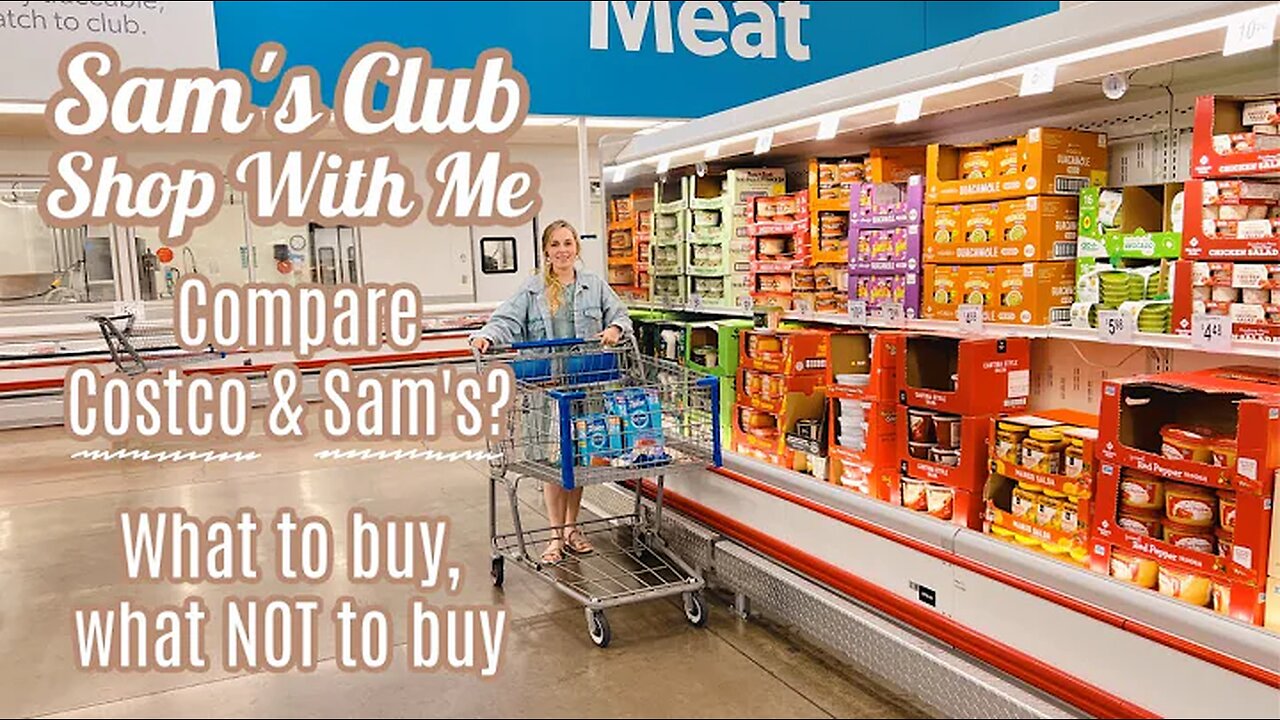 Sam S Club Shop With Me Haul Budget Meal Prep Food Storage Pantry