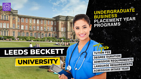 Leeds Beckett University Undergraduate Business Placement Year