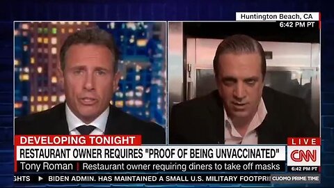 ITALIAN RESTAURANT OWNER WHO REJECTED LOCKDOWNS + MANDATES REACTS TO CUOMO BROTHERS CLIPS!