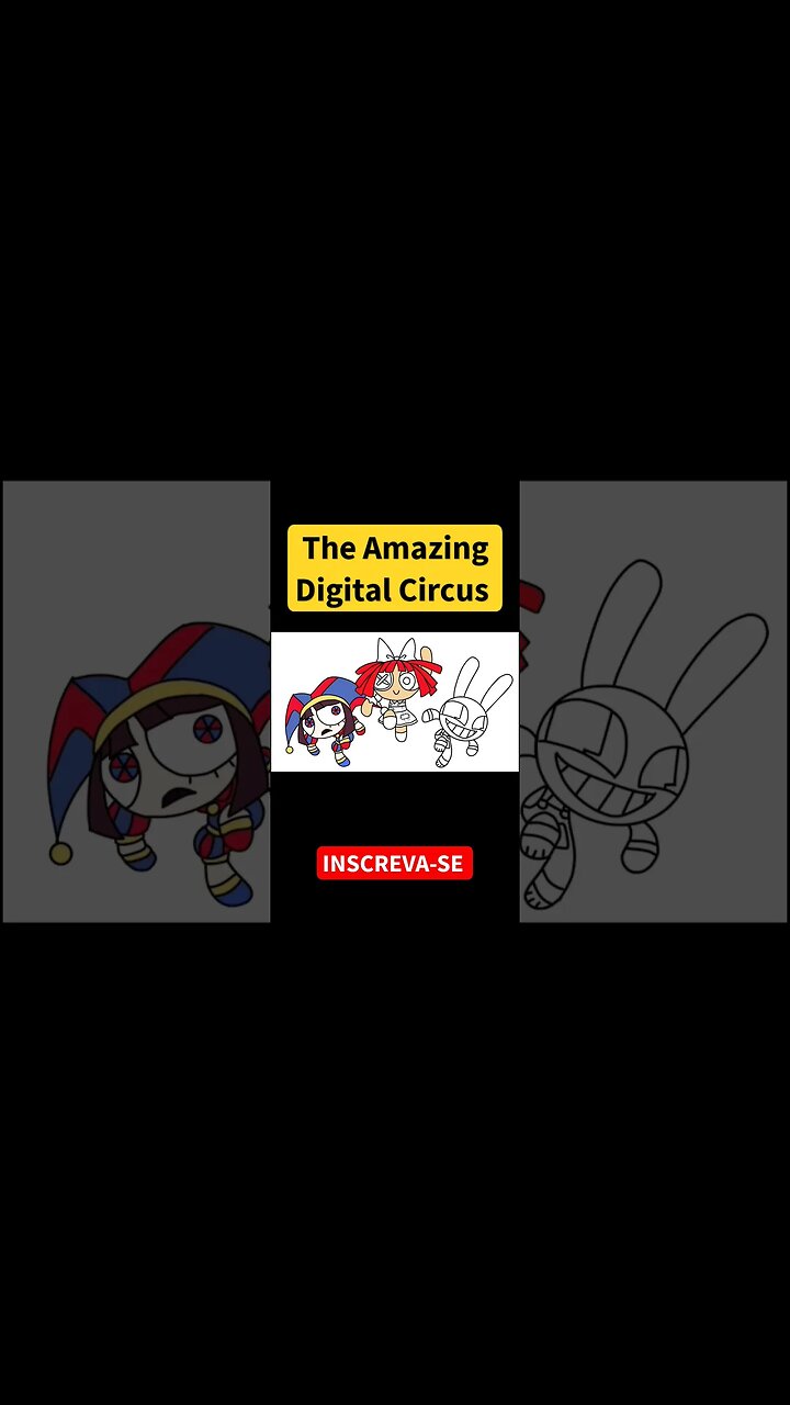 Como desenhar THE AMAZING DIGITAL CIRCUS #shorts #theamazingdigitalcircus