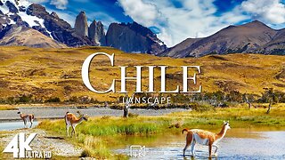 FLYING OVER CHILE 4K UHD - Amazing Beautiful Nature Scenery with Relaxing Music for Stress Relief