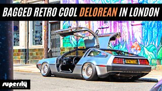 Retro Car Bagged Delorean DMC 12