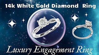 Stunning 14k White Gold Twisted Vine Diamond Ring Review | Affordable Luxury Engagement Ring!