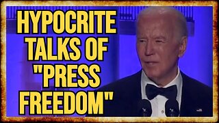 Biden PRAISES 'Free Press,' IGNORES Gaza Journalists and Assange