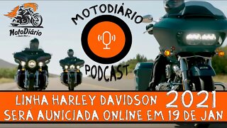 Nova linha de motos da Harley Davidson será anunciada online dia 19 de janeiro de 2021