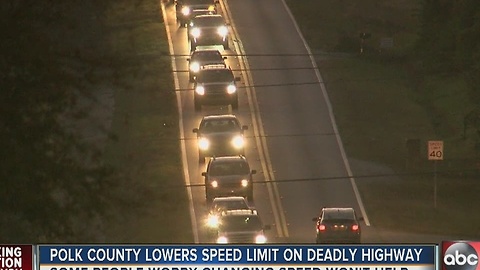 Commissioners vote to lower speed limit on deadly Polk County road