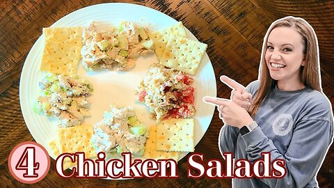 EASY LUNCH IDEAS | 4 CHICKEN SALAD RECIPES | NOT YOUR AVERAGE CHICKEN SALAD