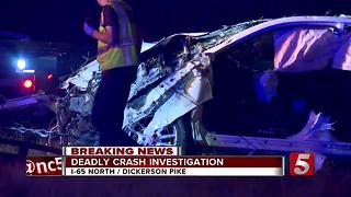 1 Killed, 2 Injured In I-65 Crash In Nashville