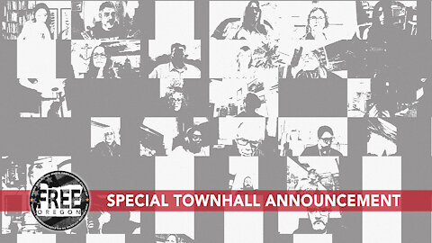 Free Oregon Special Statewide Townhall – October 22nd, 2021