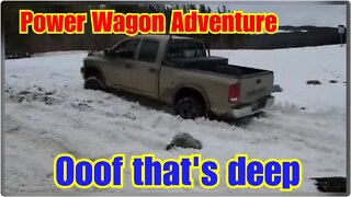 Power Wagon Extreme Snow Adventure | Deep snow and tight trails